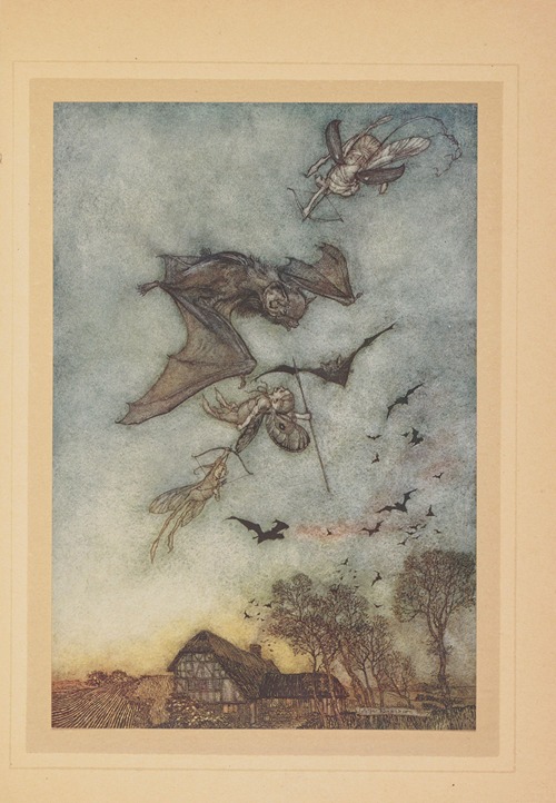 Arthur Rackham Two Crows Arthur Rackham - Artvee