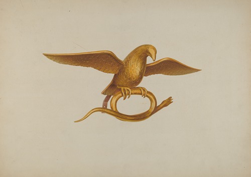 Ornamental Carving – Eagle and Snake