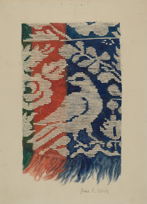 Jacquard Coverlet (Detail)