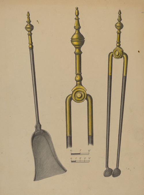 Fire Tongs and Shovel