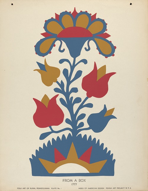 Plate 1 – From Portfolio Folk Art of Rural Pennsylvania