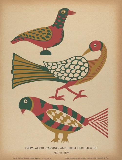 Plate 10 – From the Portfolio Folk Art of Rural Pennsylvania