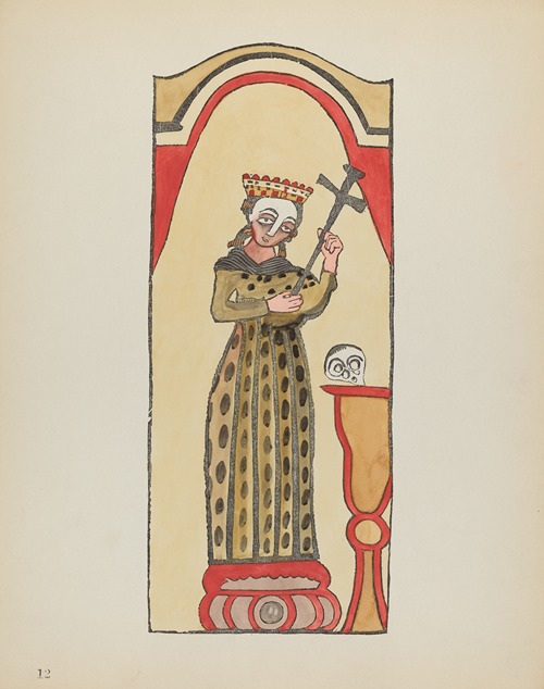Plate 12 – Saint Rita – From Portfolio Spanish Colonial Designs of New Mexico