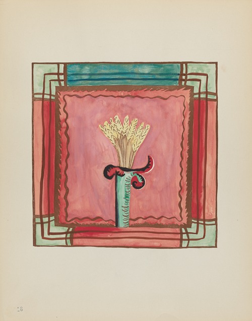 Plate 16 – Altar Panel – From Portfolio Spanish Colonial Designs of New Mexico