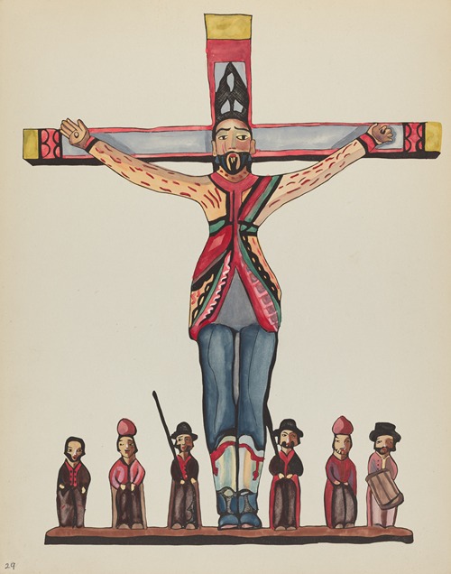 Plate 29 – Saint Acacius – From Portfolio Spanish Colonial Designs of New Mexico
