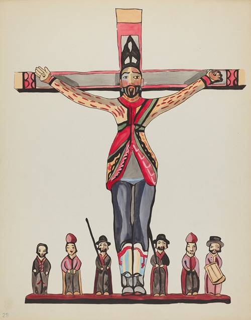 Plate 29 – Saint Acacius – From Portfolio Spanish Colonial Designs of New Mexico