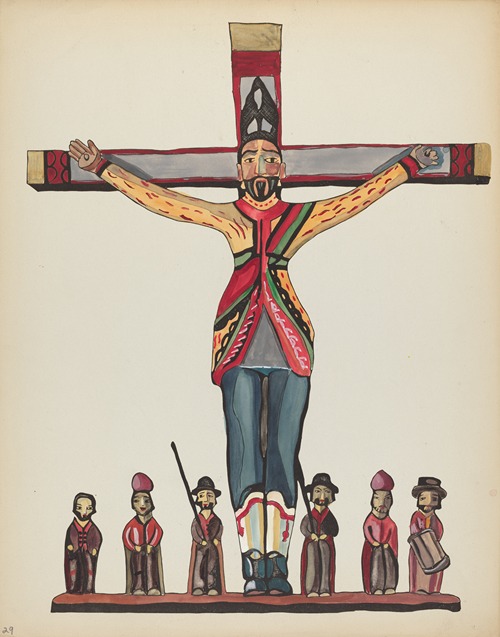 Plate 29 – Saint Acacius – From Portfolio Spanish Colonial Designs of New Mexico