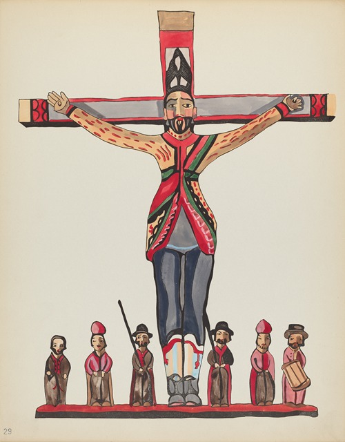 Plate 29 – Saint Acacius – From Portfolio Spanish Colonial Designs of New Mexico