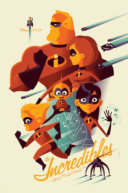Tom Whalen Disney 2015 Lilo & Stitch S/N Screenprint Poster Print