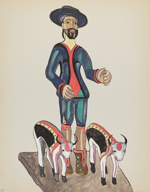 Plate 30 – Saint Isidore – From Portfolio Spanish Colonial Designs of New Mexico