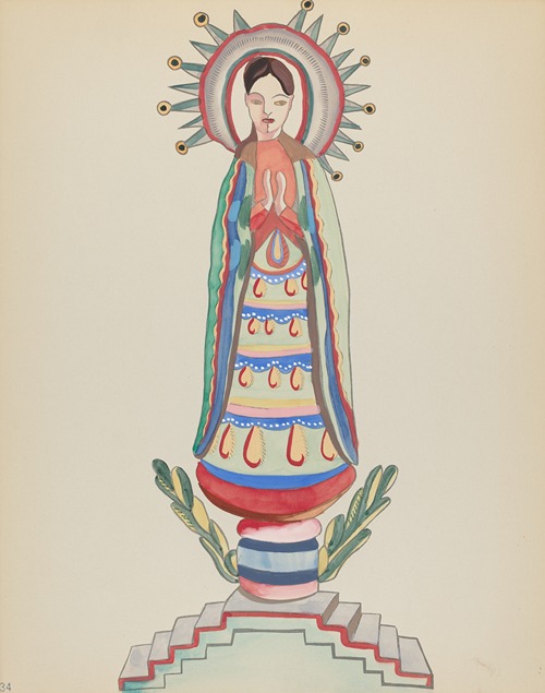 Plate 34 – Our Lady of Light – From Portfolio Spanish Colonial Designs of New Mexico