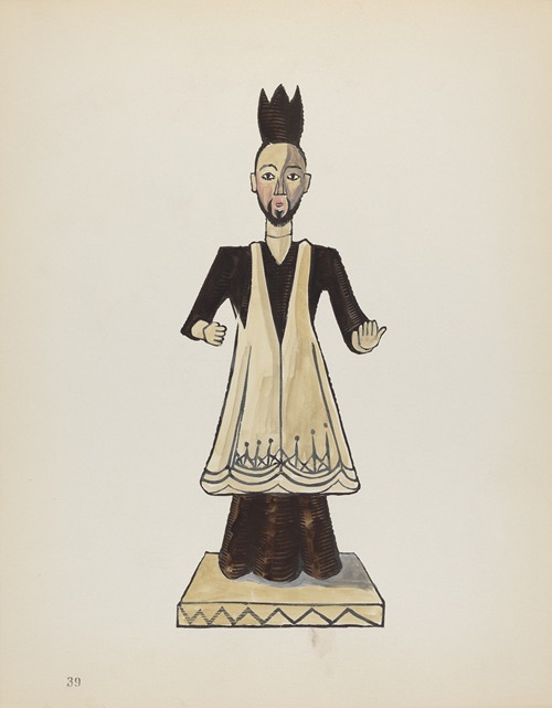 Plate 39 – Saint John Nepomuk – From Portfolio Spanish Colonial Designs of New Mexico