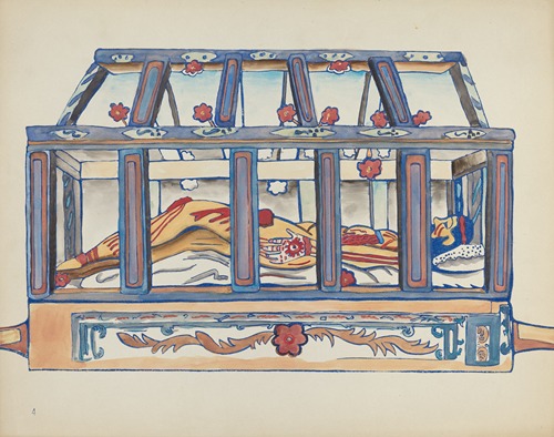 Plate 4 – Christ in the Sepulchre – From Portfolio Spanish Colonial Designs of New Mexico