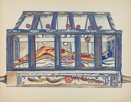 Plate 4 – Christ in the Sepulchre – From Portfolio Spanish Colonial Designs of New Mexico