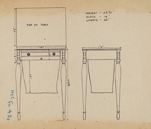 Sewing and Work Table