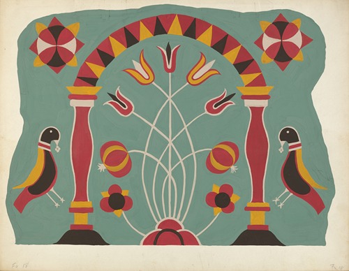 Study for Proposed Portfolio Decorated Chests of Rural Pennsylvania