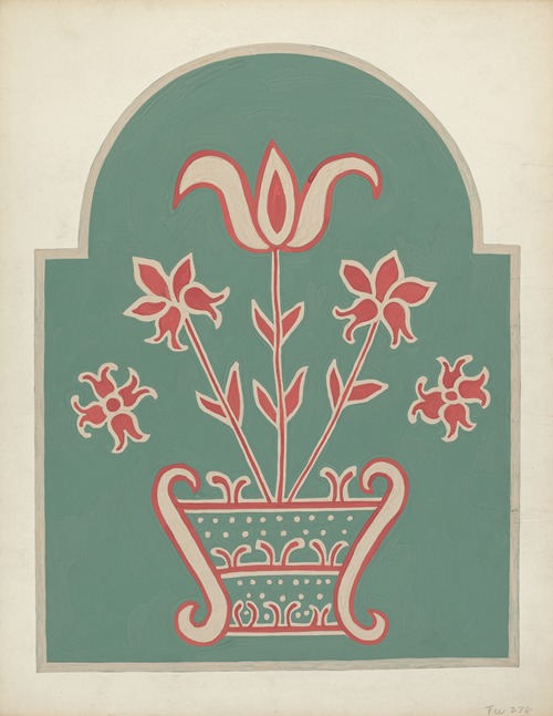 Study for Proposed Portfolio Decorated Chests of Rural Pennsylvania