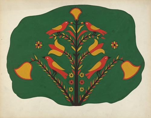 Study for Proposed Portfolio Decorated Chests of Rural Pennsylvania