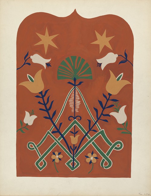 Study for Proposed Portfolio Decorated Chests of Rural Pennsylvania