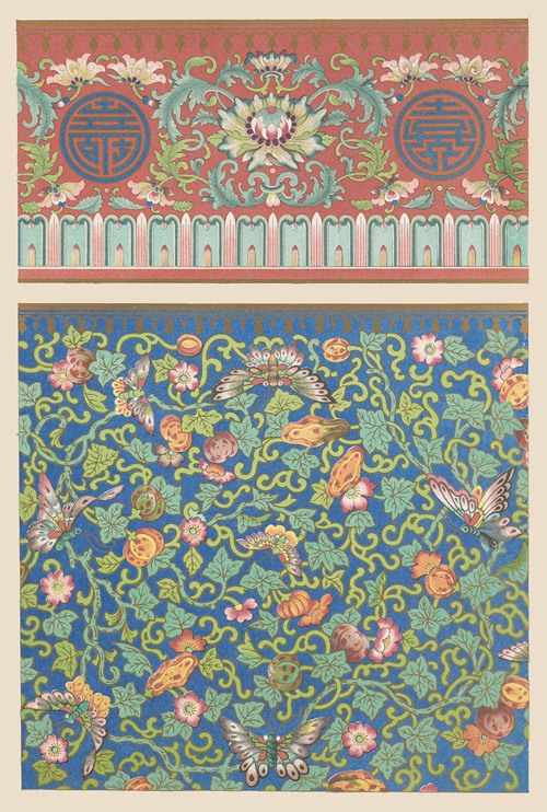 Examples of Chinese ornament, Pl.04 by Owen Jones - Artvee