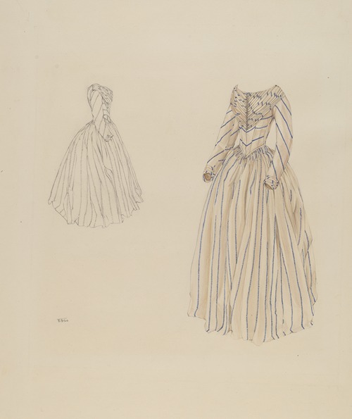 Cream Taffeta Dress