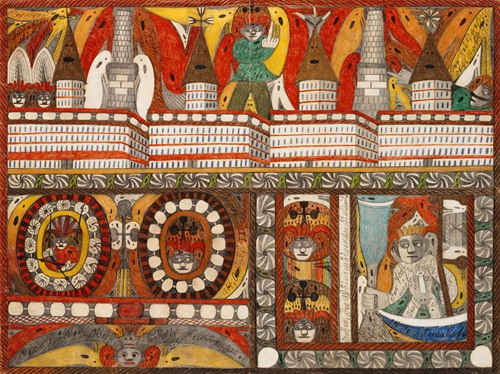 Die furchtbare Riesen=Brunst Deer Riesen=Stadt, Mutter=Kohrn,=Ost=Wand=Hall