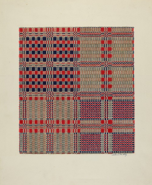 Red, White & Blue Coverlet