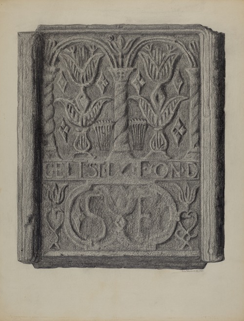 Pa. German Stove Back