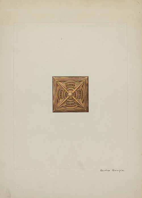 Carved Wood Ornament
