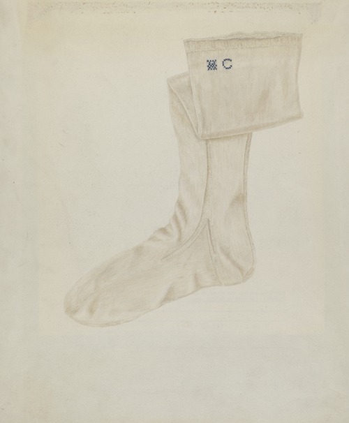 Shaker Woman’s Stocking