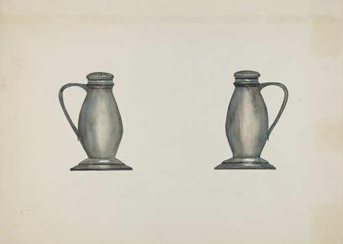 Pewter Salt and Pepper Shakers