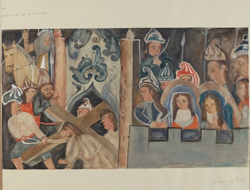 Station of the Cross No. 7 – Jesus Falls the Second Time