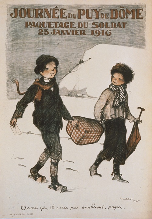 Journée du Puy de Döme. Paquetage du soldat. 23 Janvier 1916