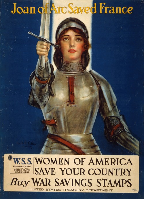 Joan of Arc saved France-Women of America, save your country (1918)