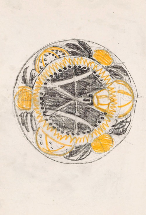 Ontwerp voor een gedenkbord ter gelegenheid van de inhuldiging van Koningin Wilhelmina