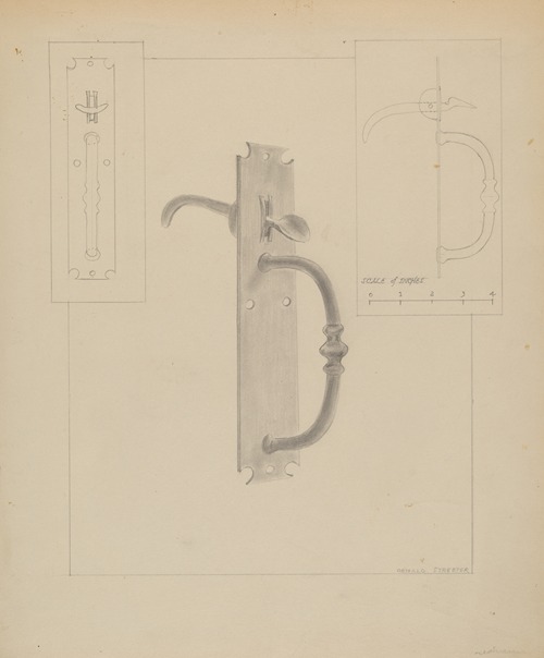 Wrought Iron Thumb Latch