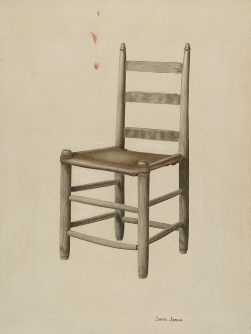 Rawhide-bottom Chair