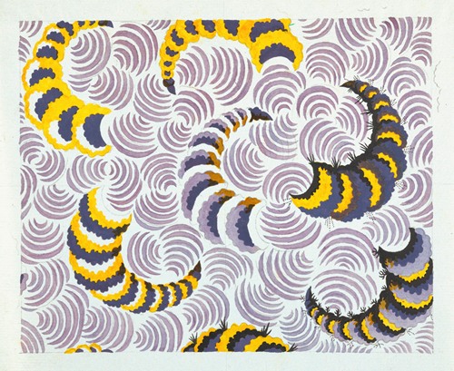 Floral design for printed textile Pl XXVIII