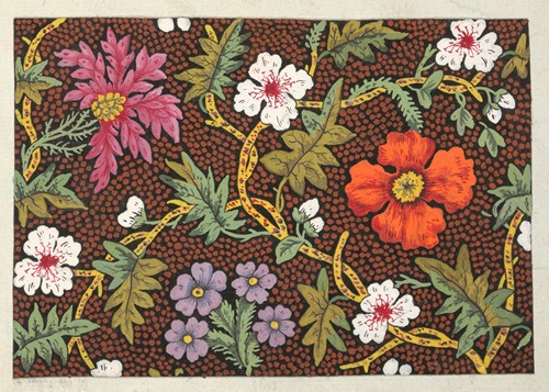 Floral design for printed textile Pl XXXIII (1800-1818)