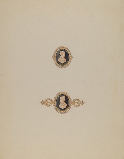 Cameo Pin and Ring