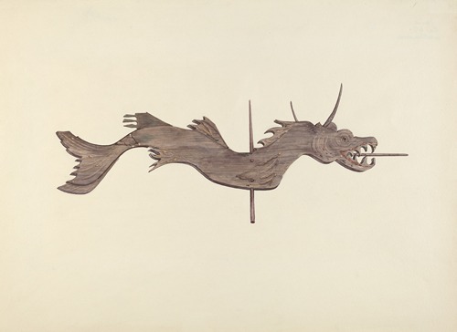 Dragon weather vane by Dorothy Hay Jensen