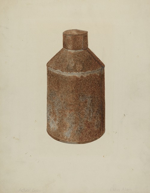 Tin Tea Caddy