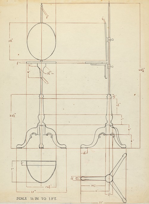 Pole Screen and Candlestand