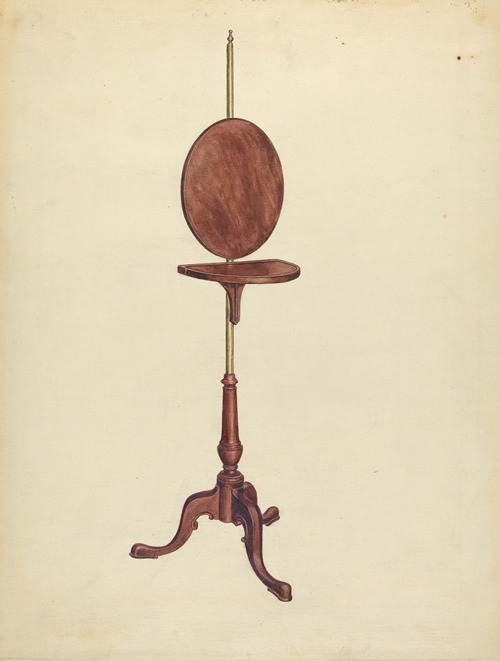 Pole Screen and Candlestand