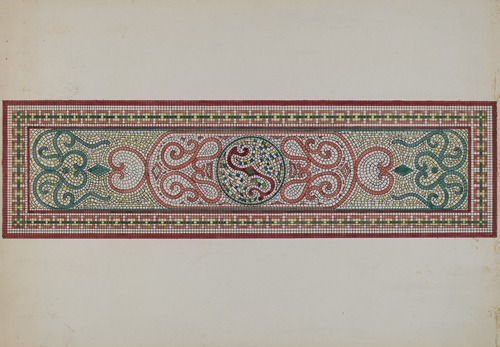 Mosaic Pattern in Doorstep