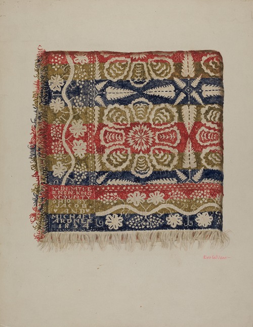 Jacquard Coverlet