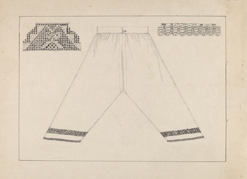 Drawers Trimmed w- Drawnwork