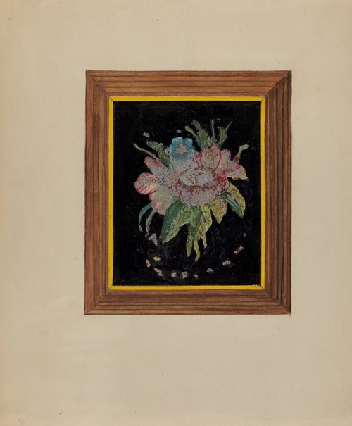 Tin Foil Flower (Painting)
