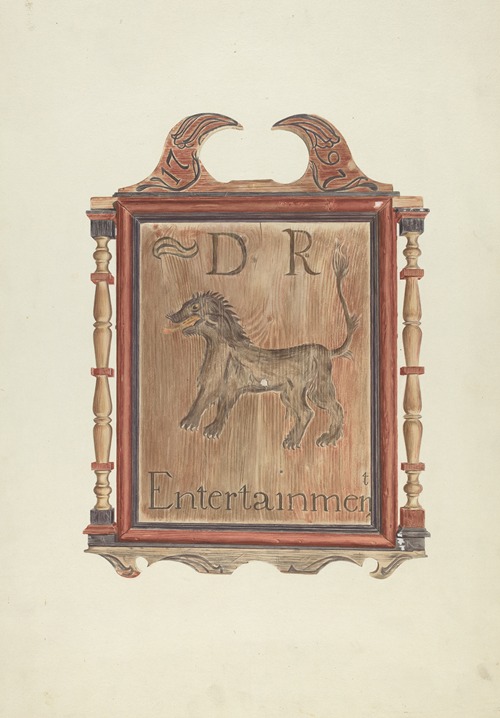 David Reed’s Tavern Sign (verso)