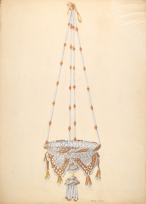 Beadwork Hanging Basket
